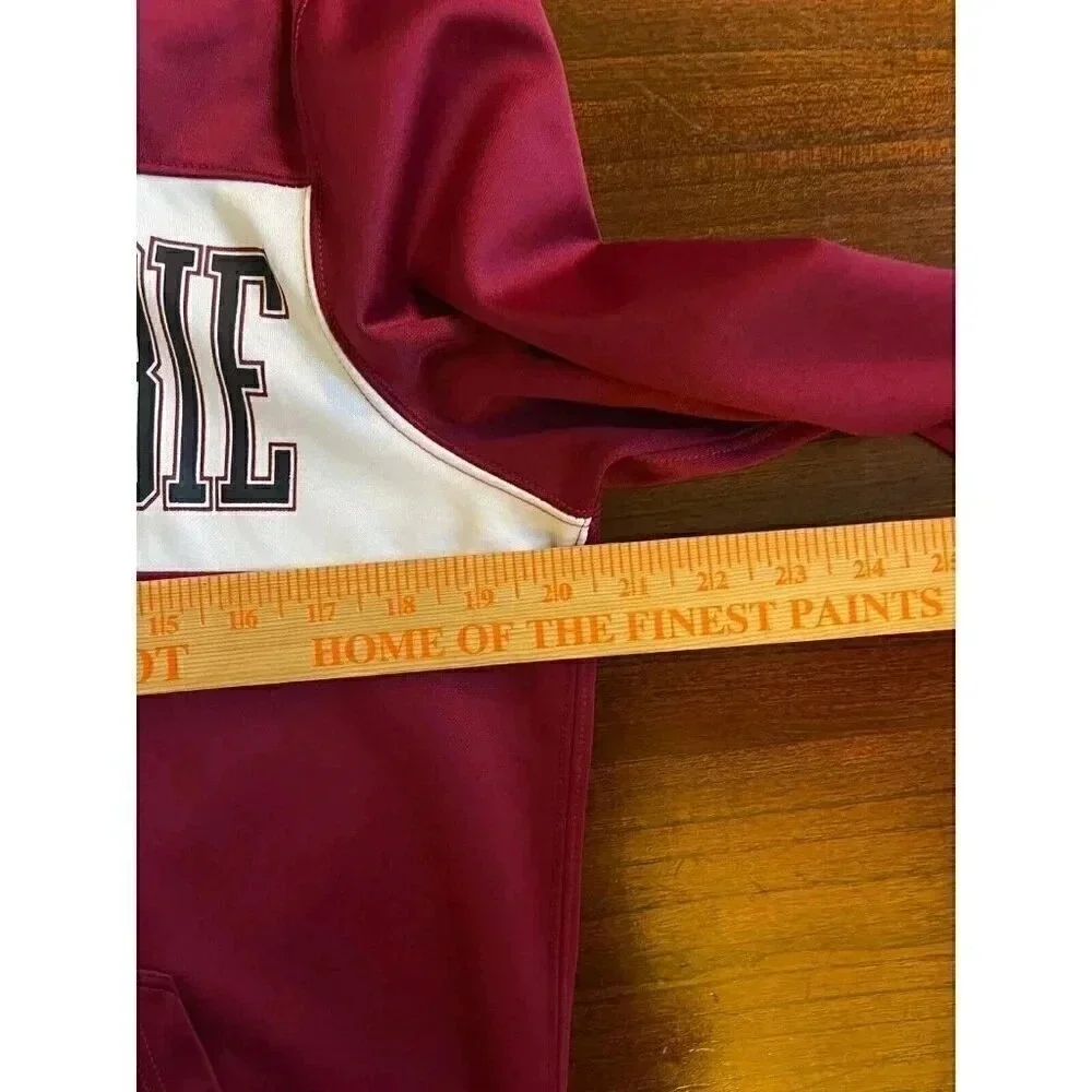 Abercrombie‎ & Fitch Full Zip Track Jacket Burgundy Athletic Warm Up Top Y2K